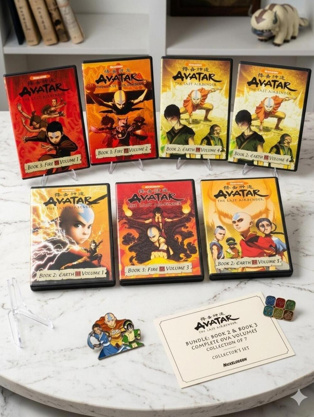 Avatar The Last Airbender DVD Lot Book 2 Earth Book 3 Fire Volumes